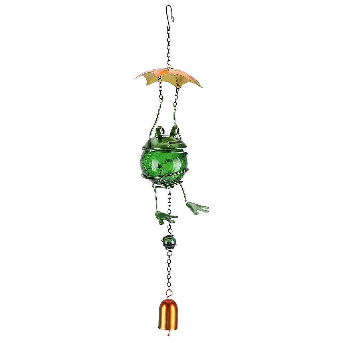 Frog and Metal Wind Chime for Home Decor 1pc Clear Sound for Garden