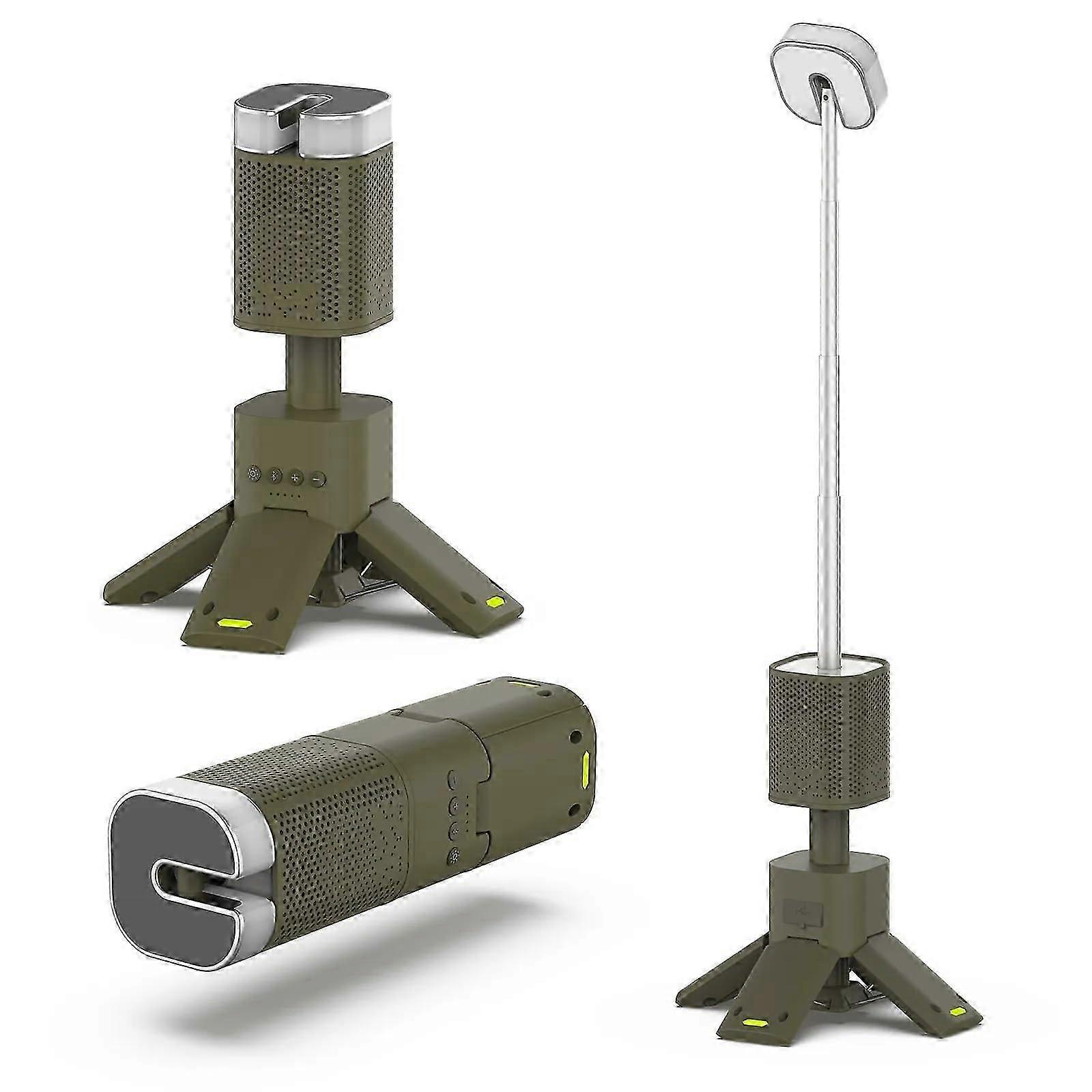 Camping Lantern, 14000mAh Rechargeable Telescopic Lights Built-in Magnetic Stand with Speaker, Bluetooth