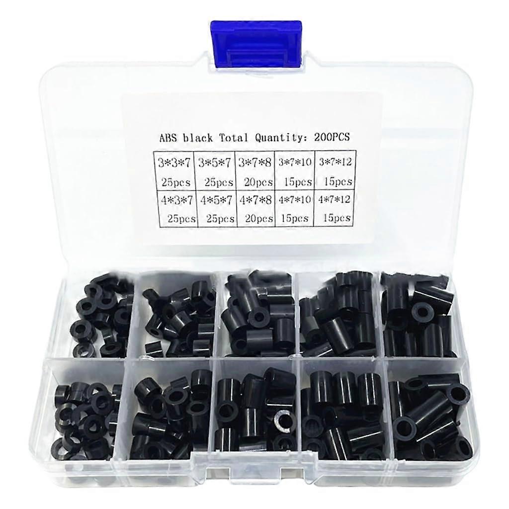 200 Nylon Standoffs and Spacers Set for Secure Assembly of Electronics, 30mm Height, Durable Insulation Columns