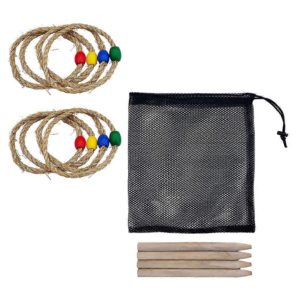 1 Set Throwing Ring Game Toys Interesting Twine Rings