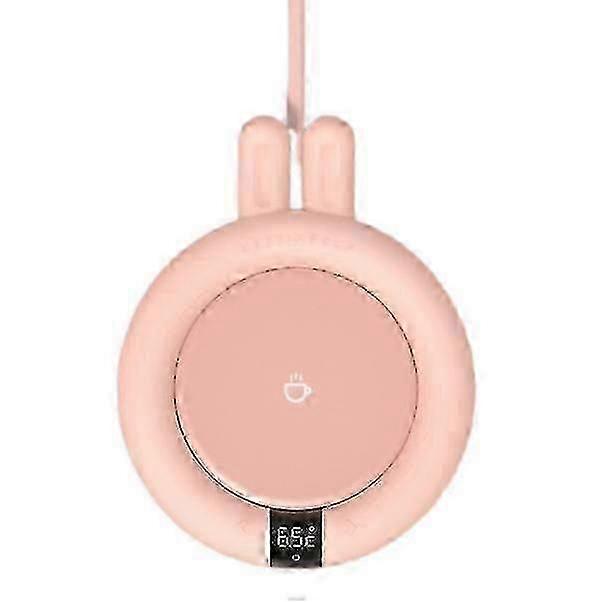 3-Speed Heated Coaster with Constant Temp & Timer, Pink