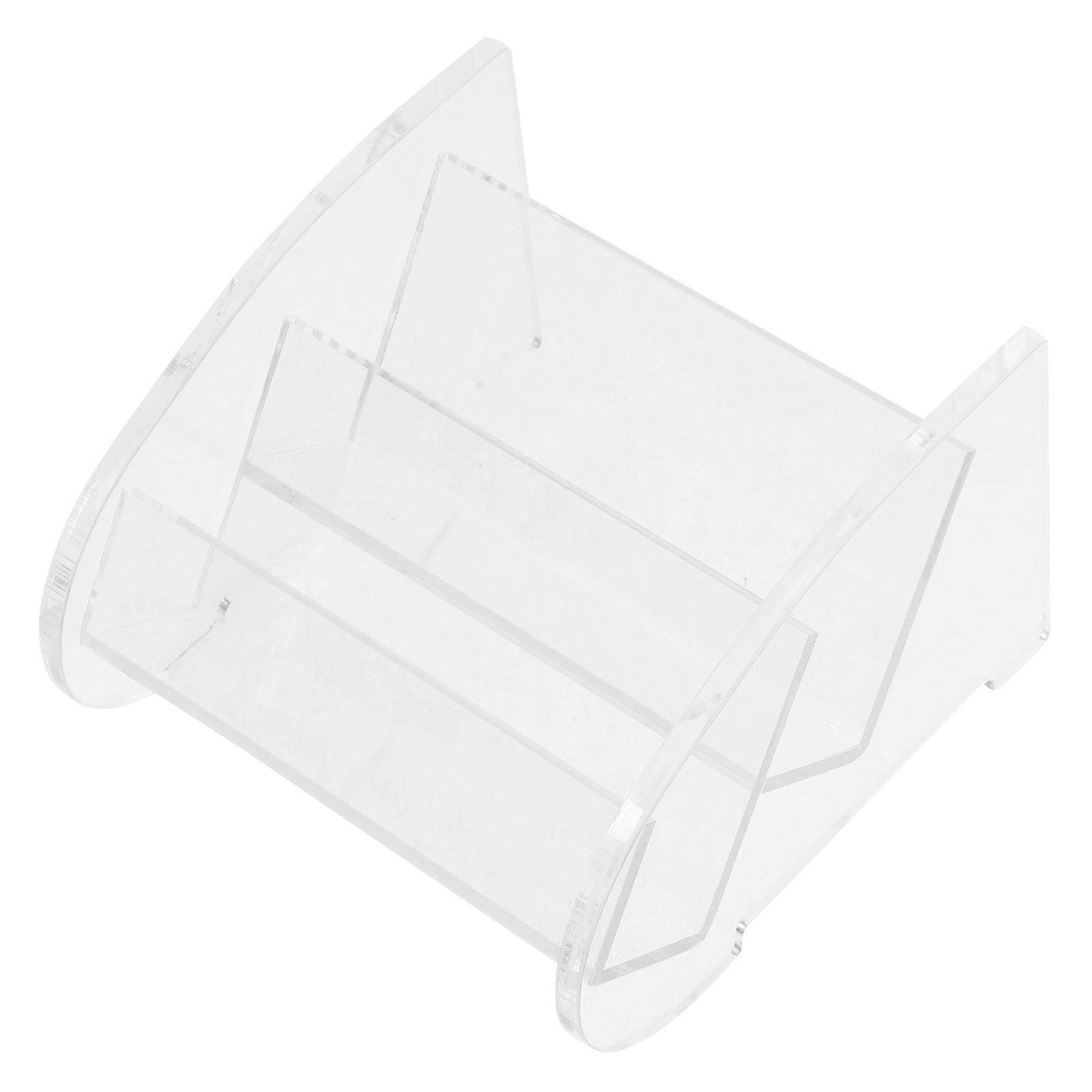 Acrylic Business Card Holder Display Stand for Desk Organization Transparent Multifunctional Storage Rack