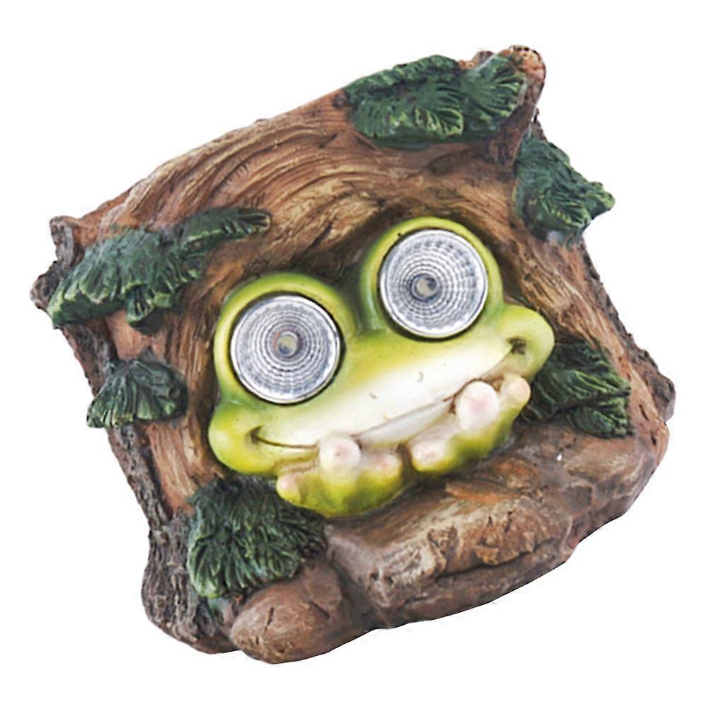 Resin Frog Light Decor Solar Light Decoration for Decorating 1Pcs