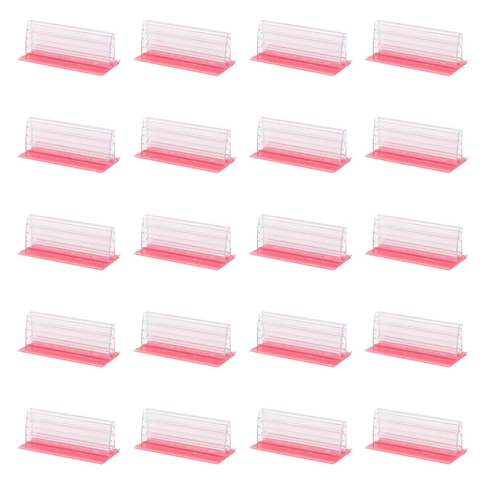 Clear Poster Holders For Displays In Stores 20Pack With Adhesive Bases Lightweight Design Perfect For