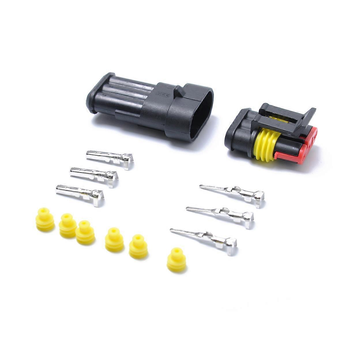 Electric Connector Kit Waterproof Automotive Wire Connectors For Motorcycle 5.5 X 4.4 X 2.3Cm Safe Connection 1 Set