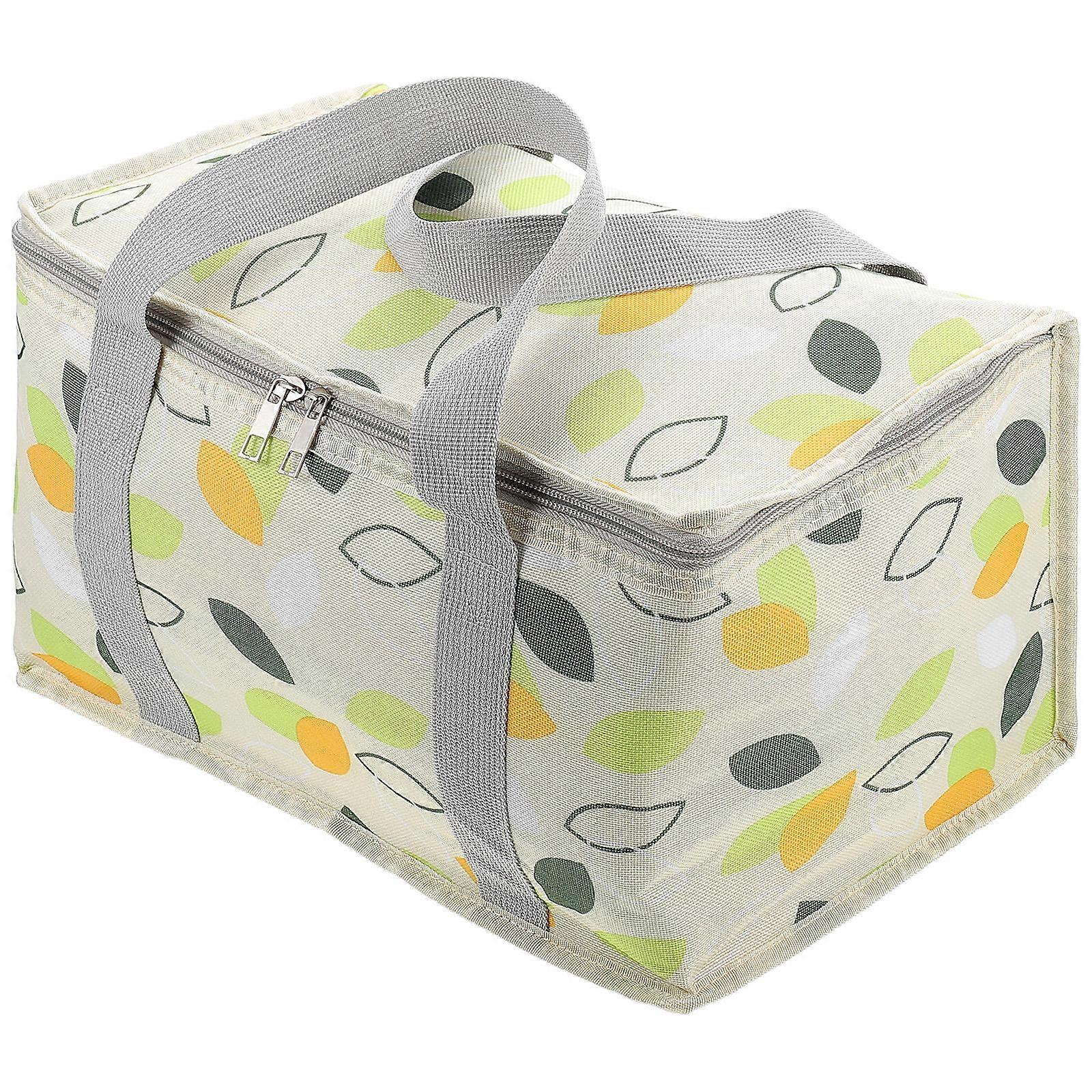 Large Capacity Lunch Bag For Travel Designed For General Users In Light Green 1Set