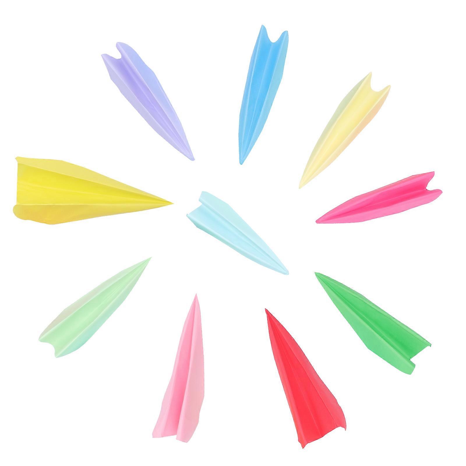 100Pcs Funny Kids Origami Planes For Kindergarten Interaction In Assorted Color For Entertainment