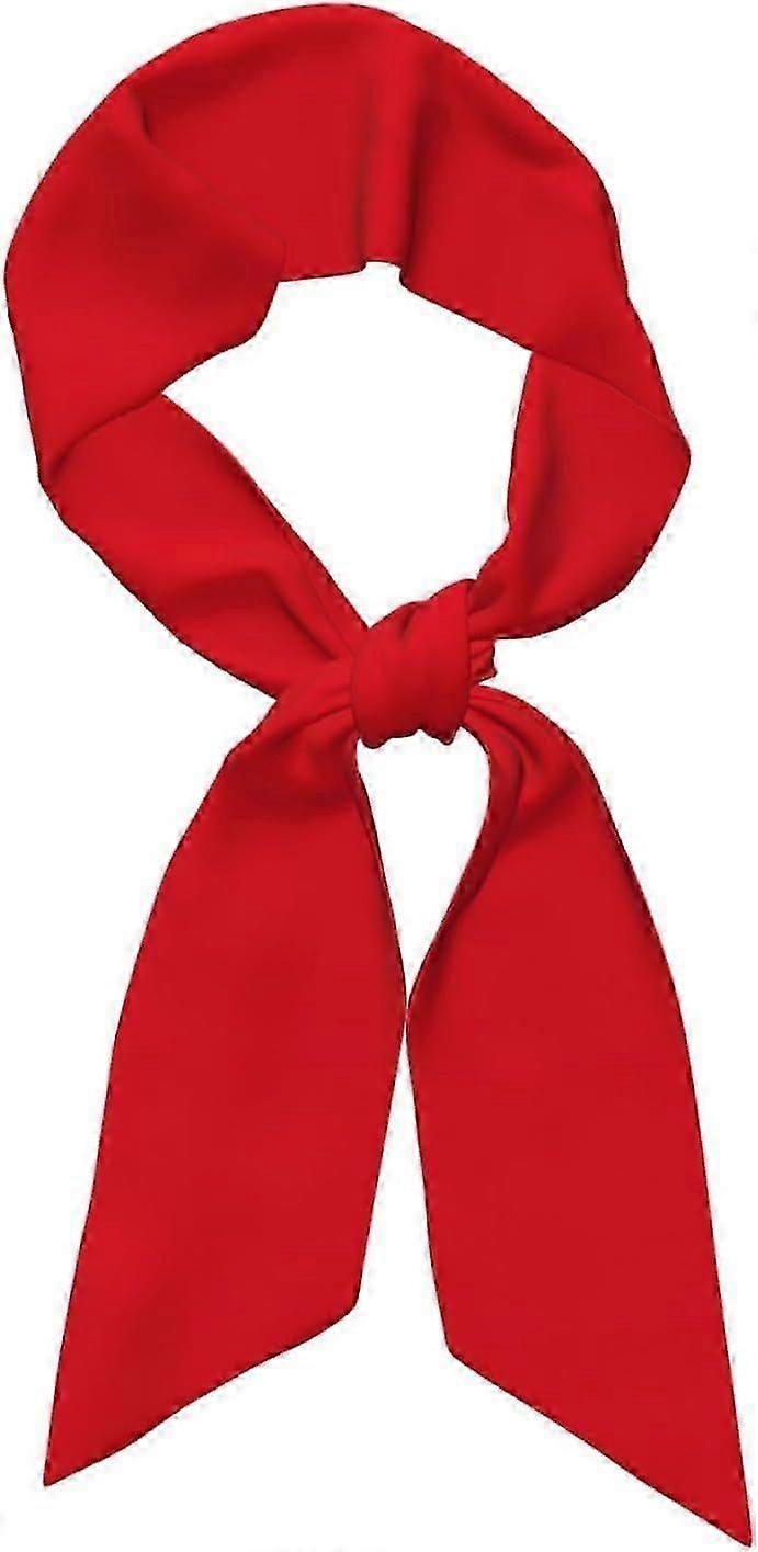 2025 Latest Model Solid Red Rectangle Women's Scarf Headband Scarf Clothing Accessories Handbag