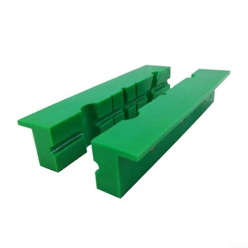performance magnetic jaw pads, 2 pieces, rubber for secure grip of sensitive objects (6 inch, Green C)