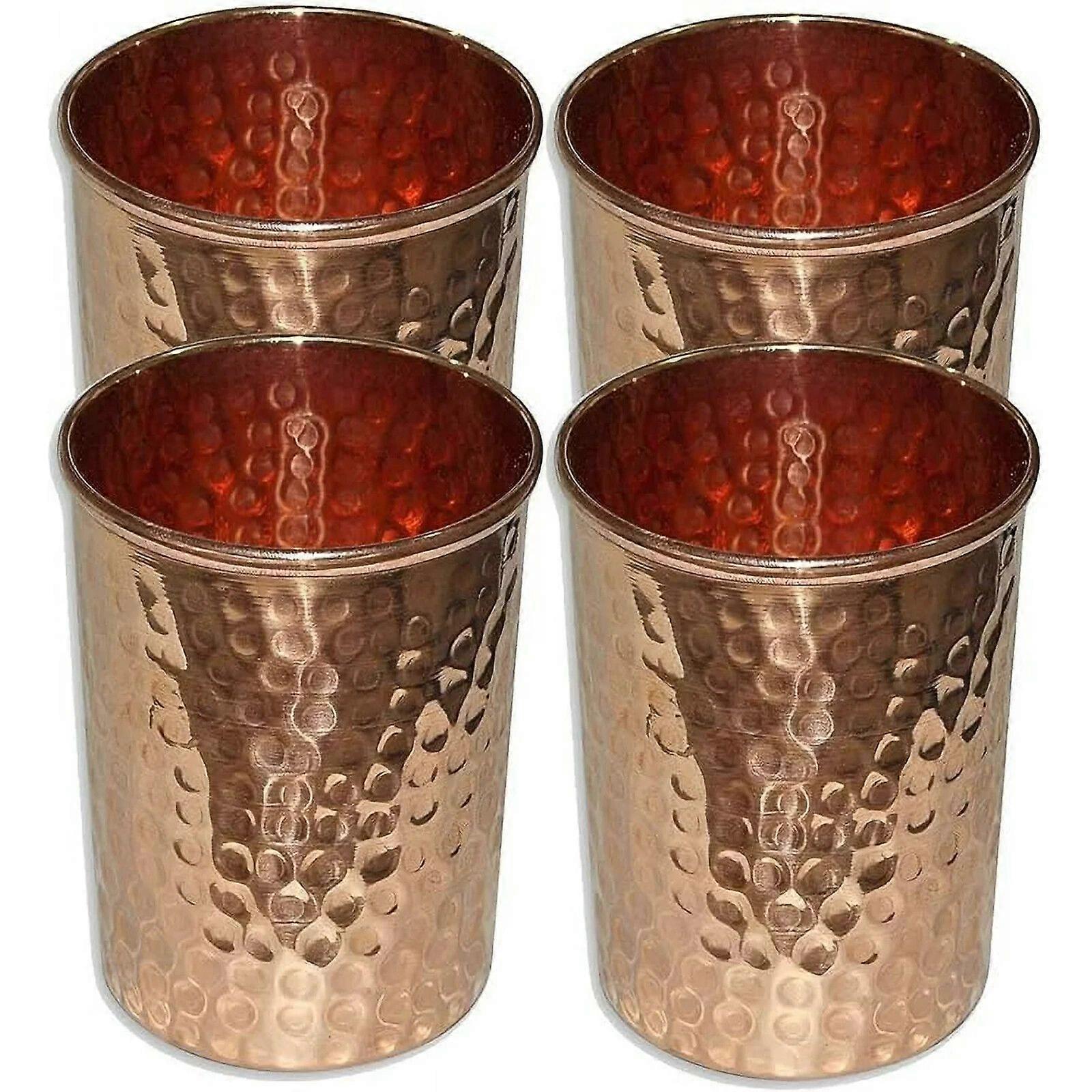 Pure Copper Glass Smooth Finish Ayurveda Health Use