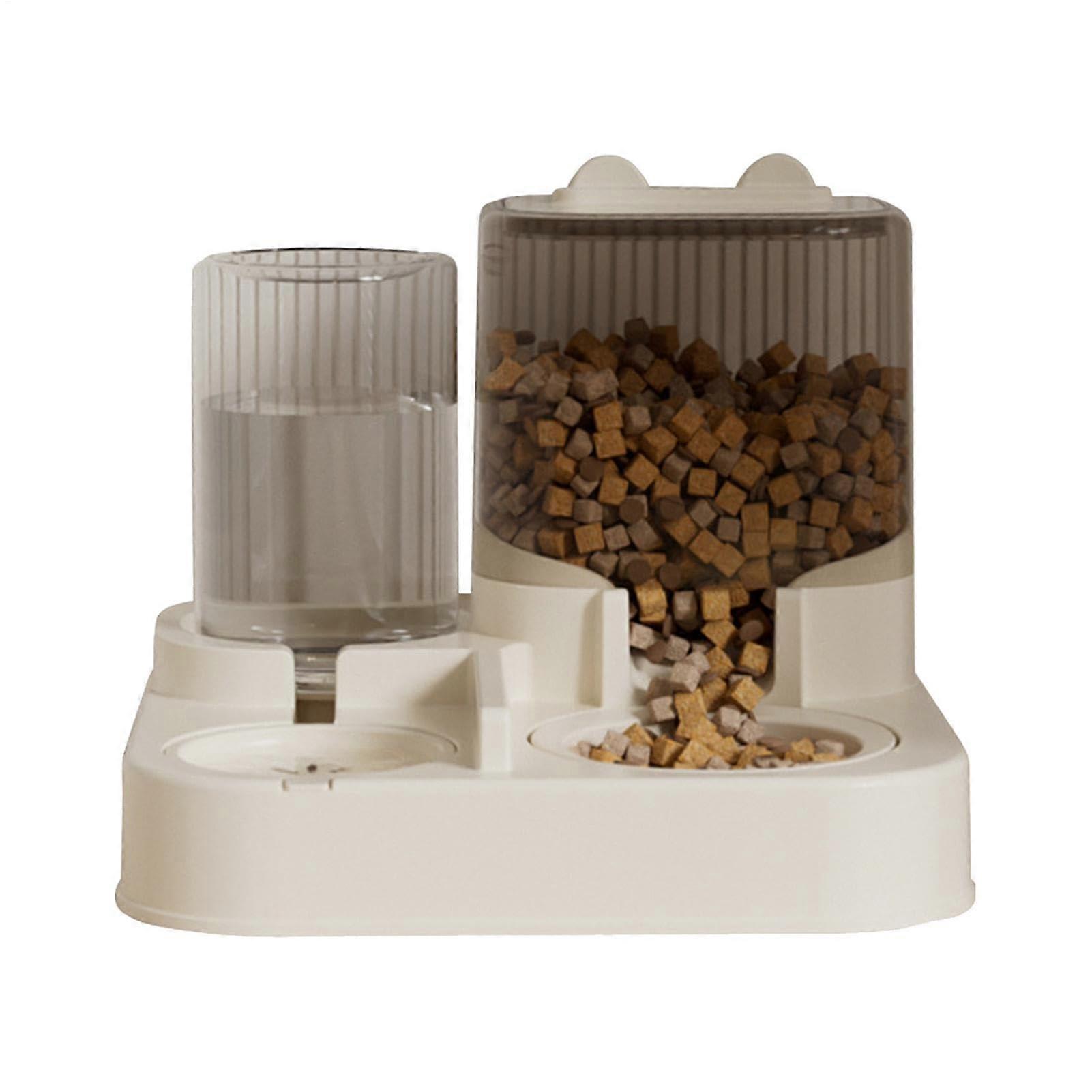 Automatic Pet Feeder 2-In-1 Cat Food And Water Dispenser For Kittens