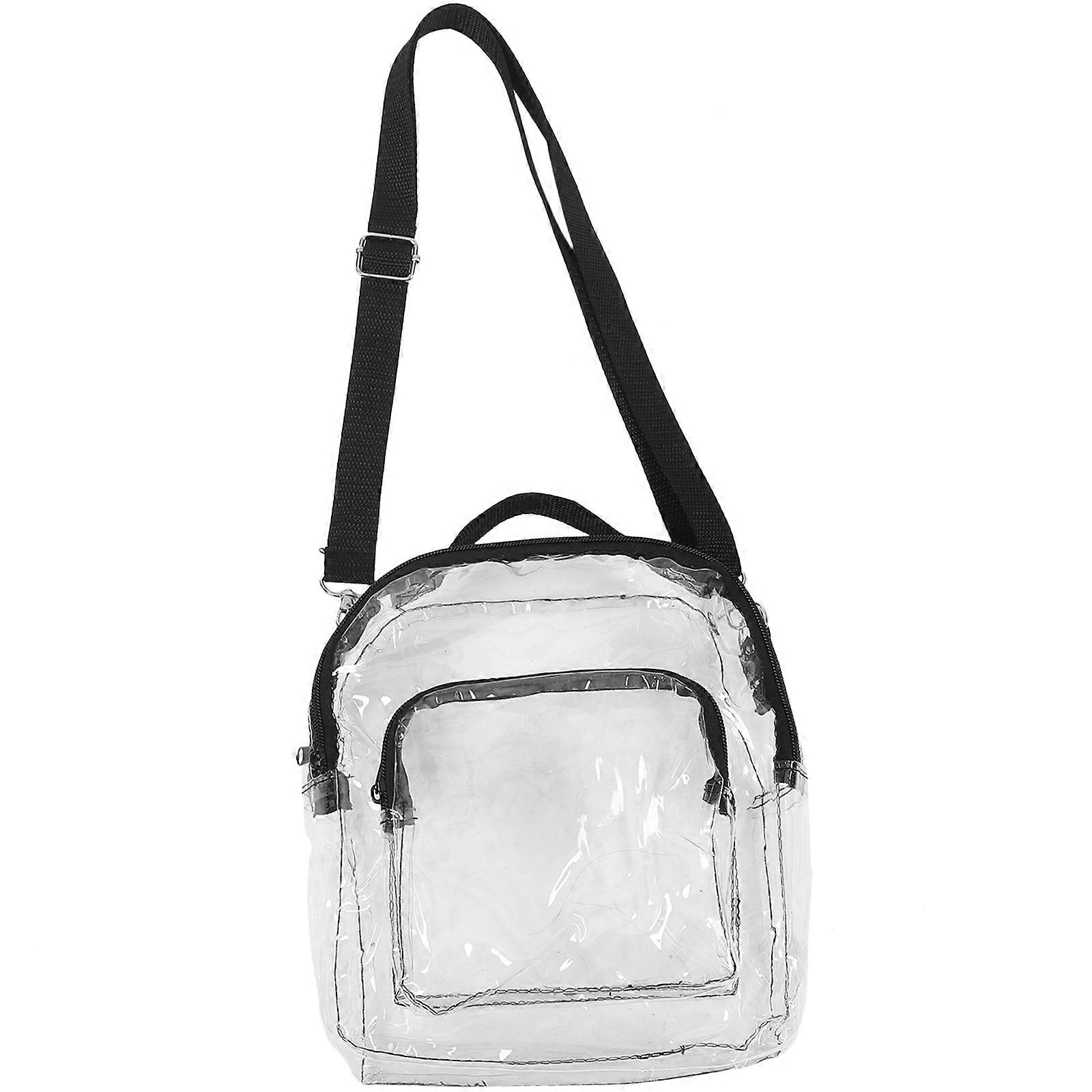 Transparent Crossbody Shoulder Bag with Adjustable Strap for Stadium, Travel, Shopping & Daily Use – Versatile Storage Messenger Bag