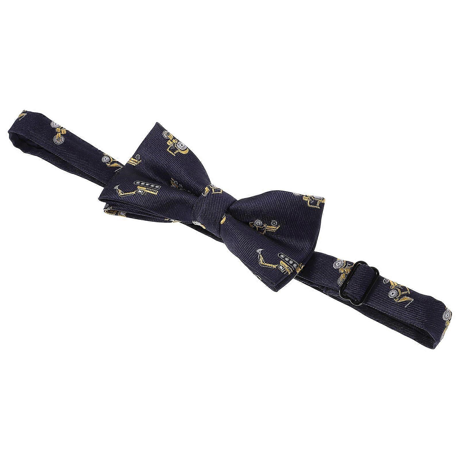 Kids Cartoon Bow Tie Polyester Printed Adjustable Bowtie Performance Accessories for Men Boys