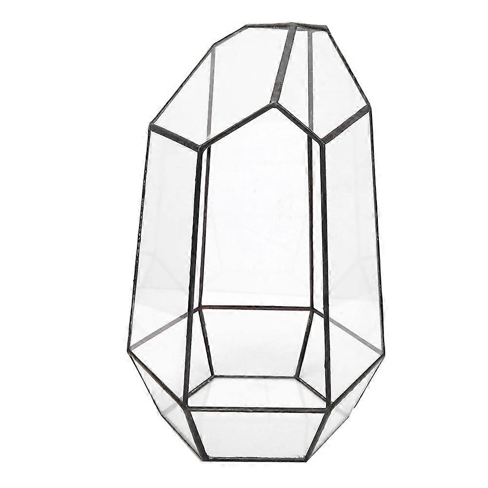 Modernt glasterrarium för suckulenta växter, växtdisplayställ