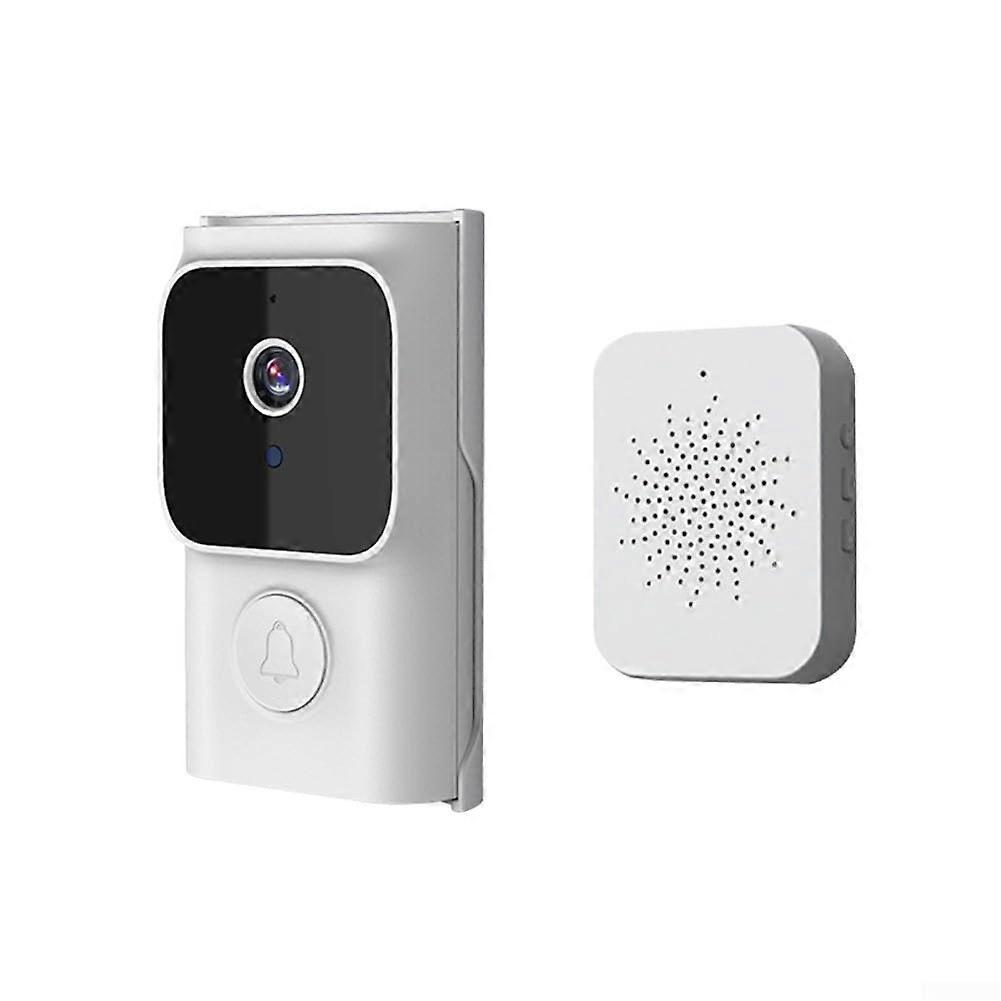 Tuya HD WiFi Video Doorbell for Two-Way Communication  HD WiFi  Two-Way Communication (White)  Tuya Control