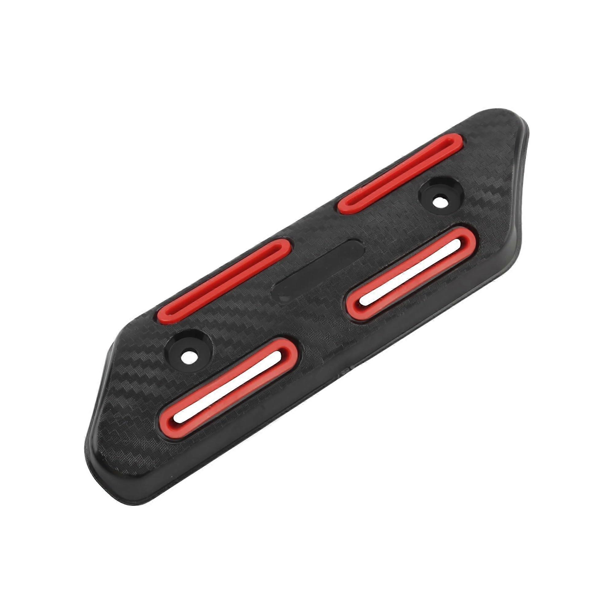Motorrad Hitzeschild Universal Motorcycle Exhaust Heat Shield Retrofit Anti-Burn Protection Red
