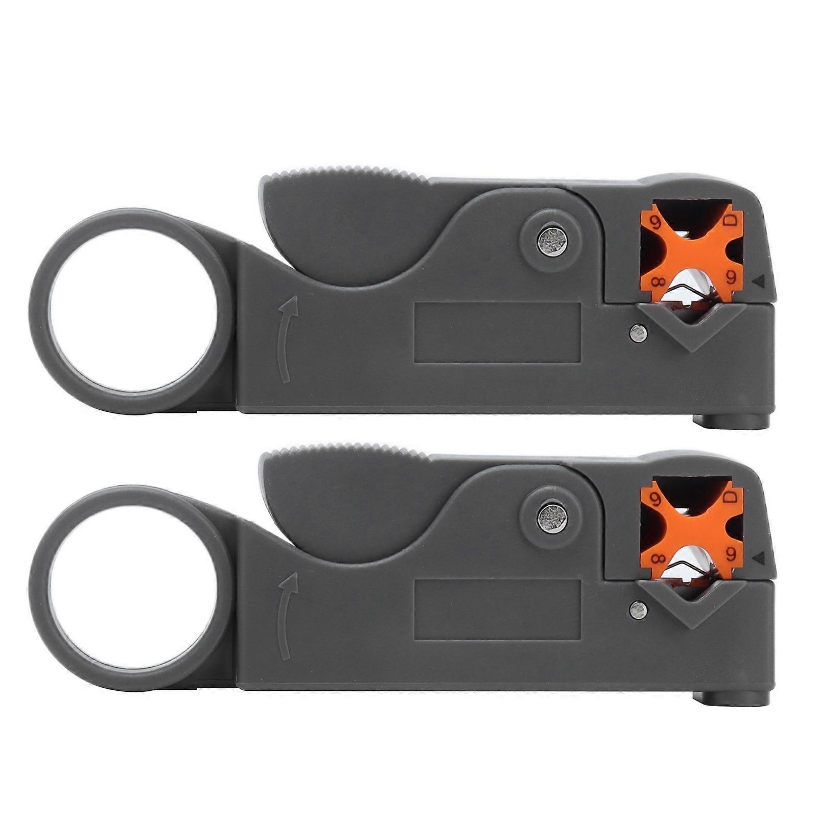 2 Pcs Double Blade Coaxial Cable Stripping Tool Kit, Wire Stripper