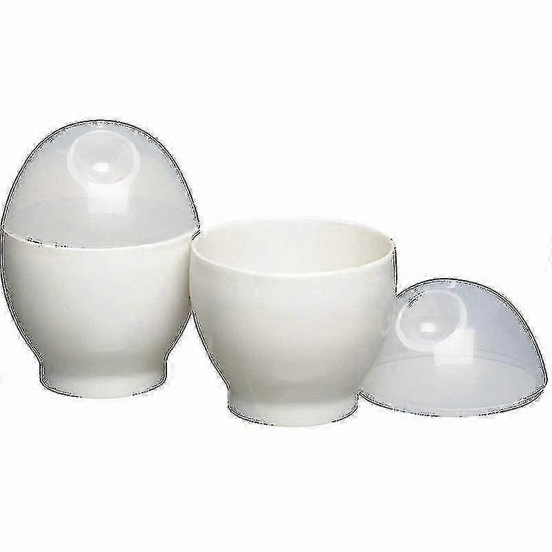 Microwave Egg Cooker, 2-Pack Breakfast Egg Cups for Steaming and Boiling Eggs