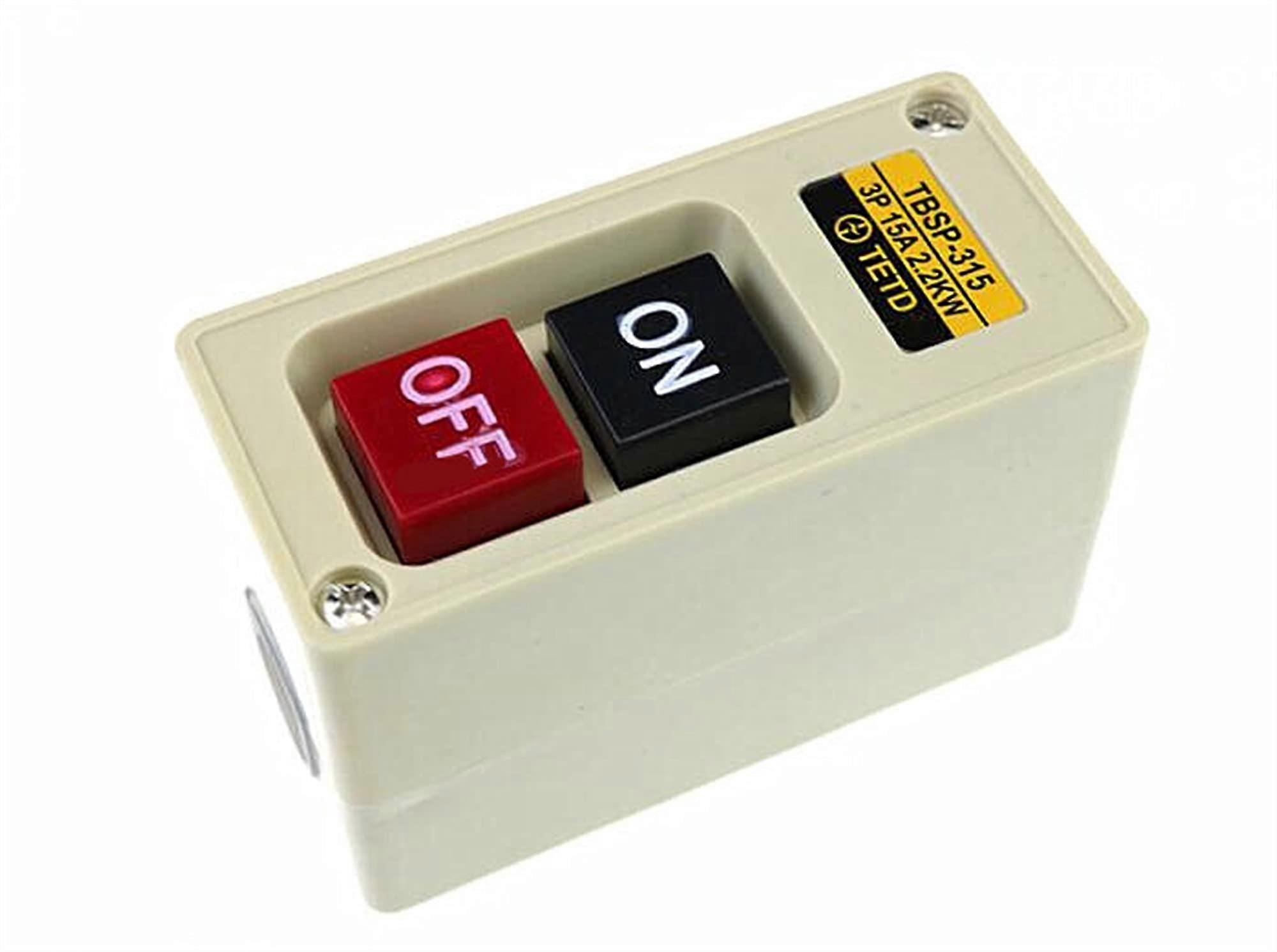 2.2Kw 15A Power ON/Off Push Button Switch TBSP315 3 Phase for Textile Machinery