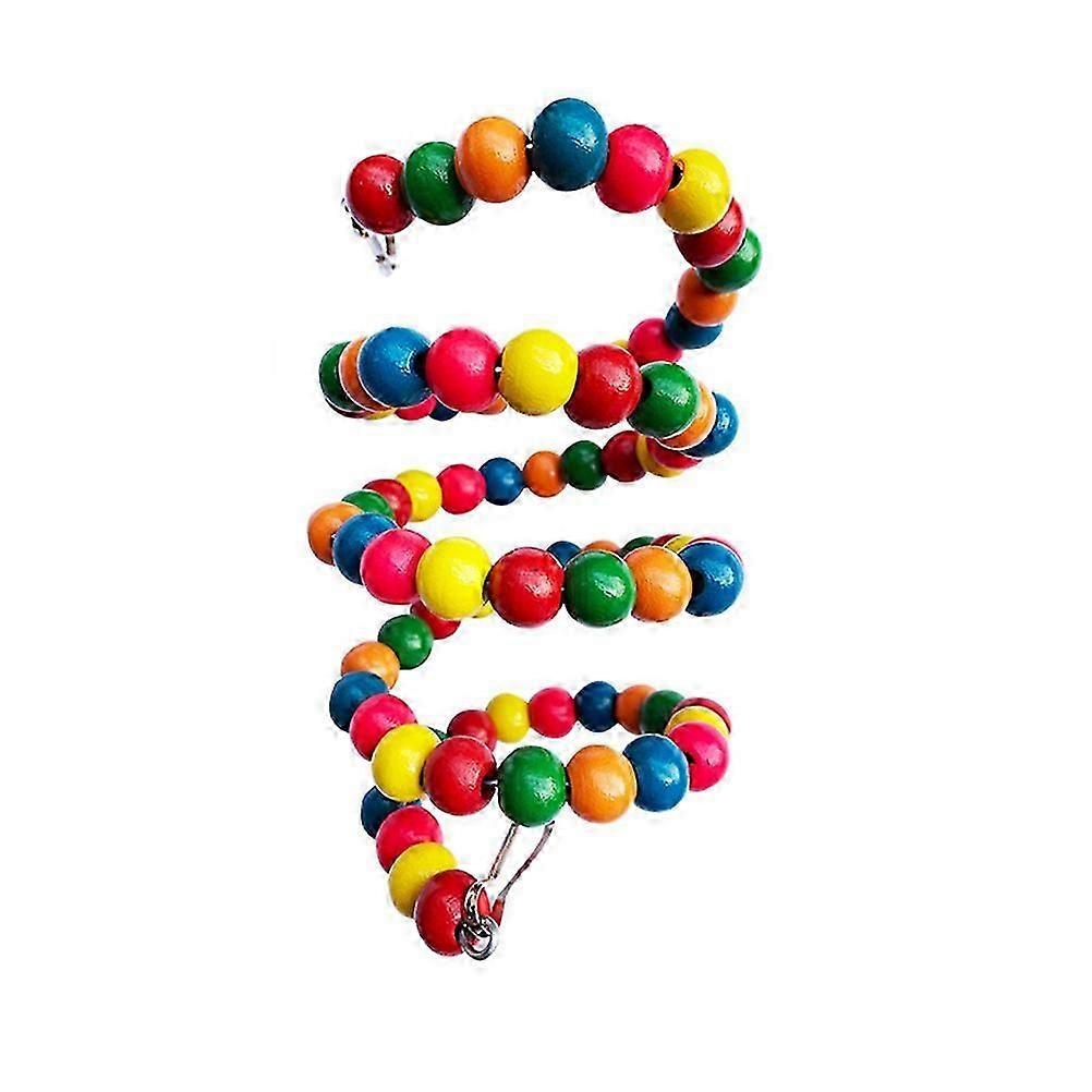 Assorted Color Metal Parrot Climbing Ladder Toy for Small Birds Perfect for Chewing and Playing 30in