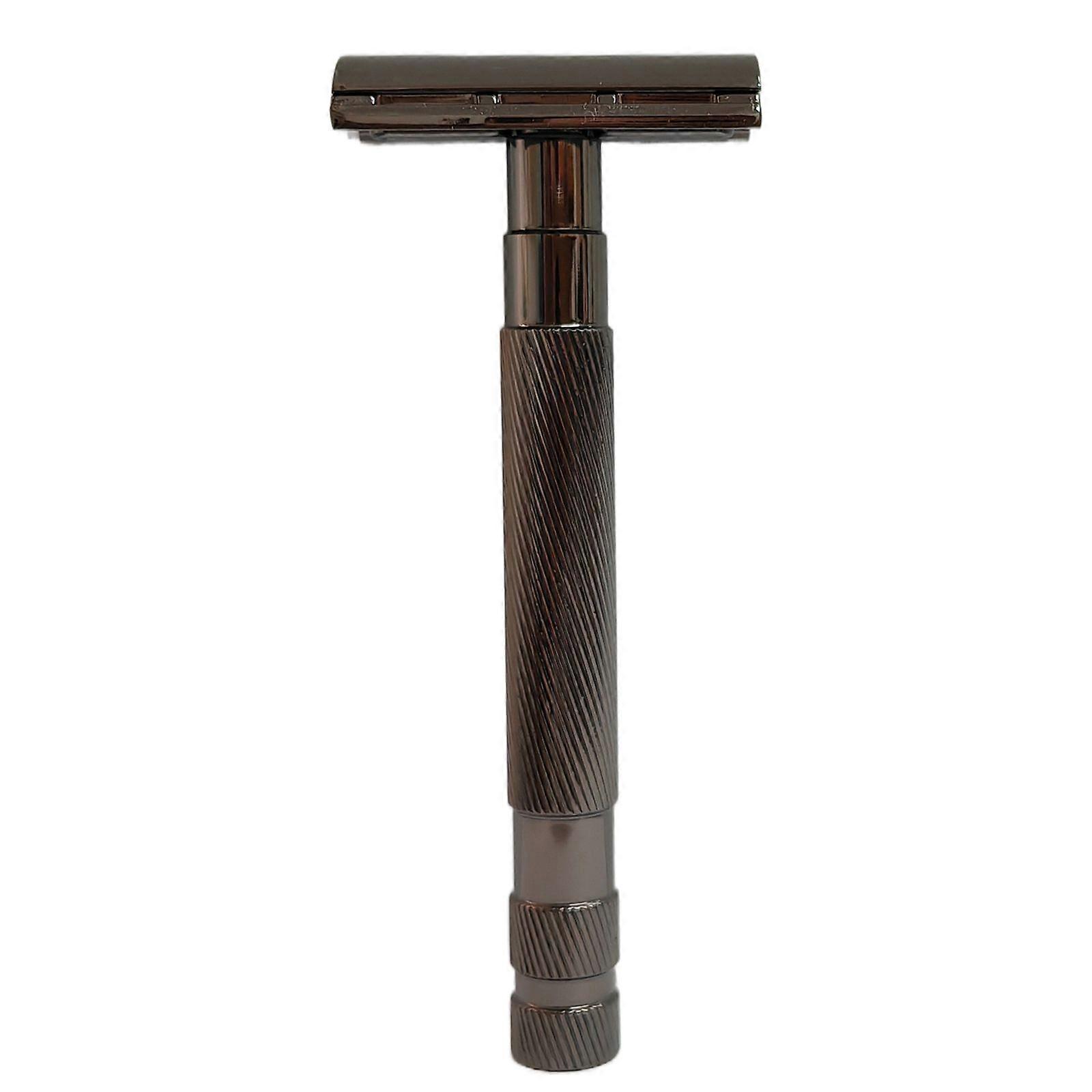 Vintage Manual Razor Double-Edge Shaving Razor Traditional Safety Razor with 10 Blades