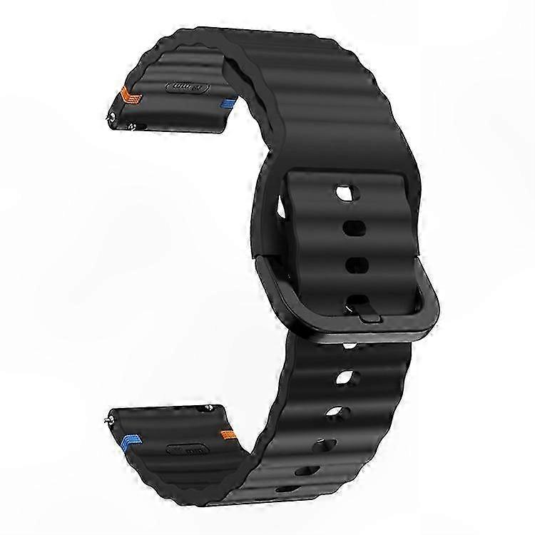 Wave Line Silicone Wristband for 18mm Smartwatch - Compatible with GT 5 41mm Models