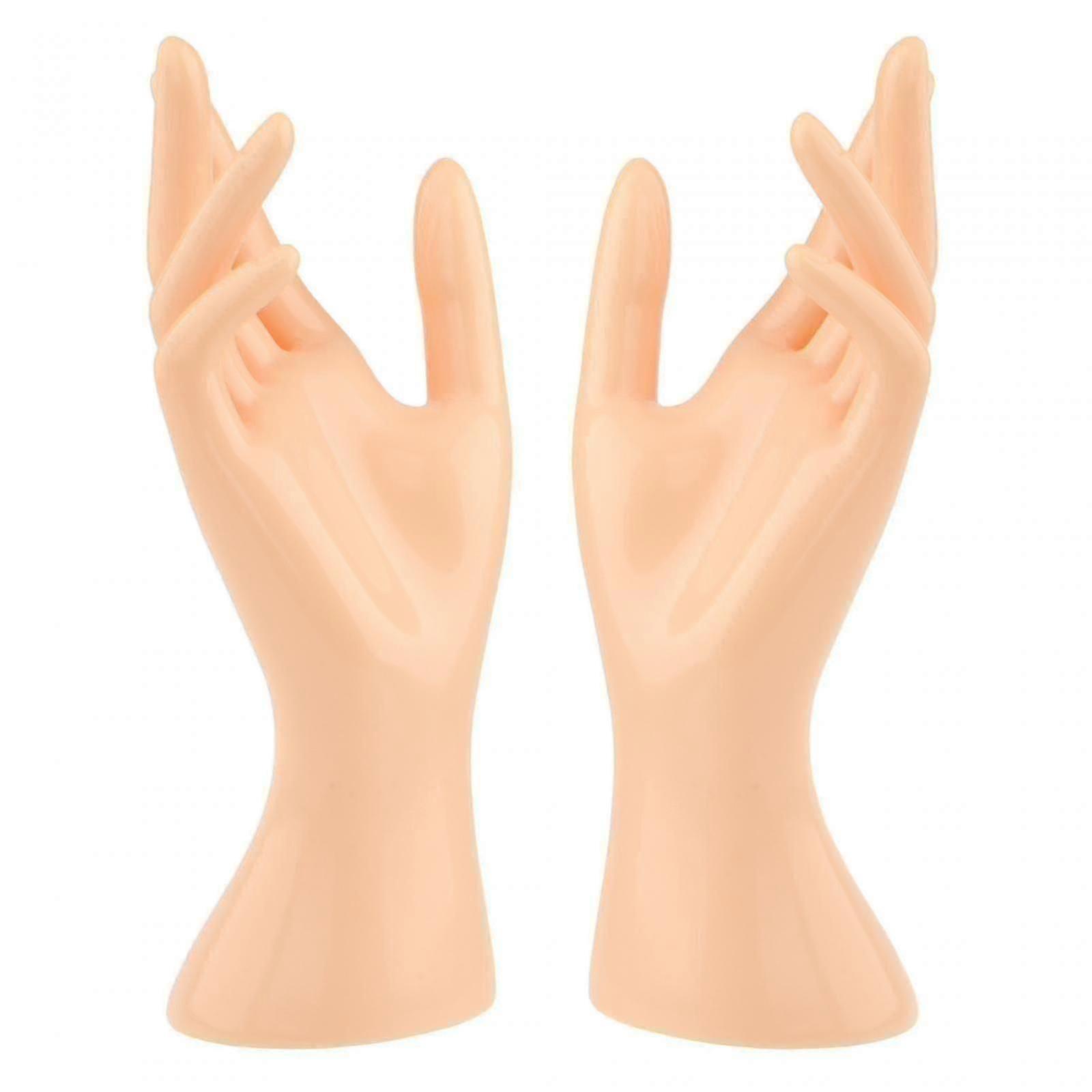 1 زوج أنثى عارضة أزياء اليد متعددة الوظائف لصورة خاتم الاصبع