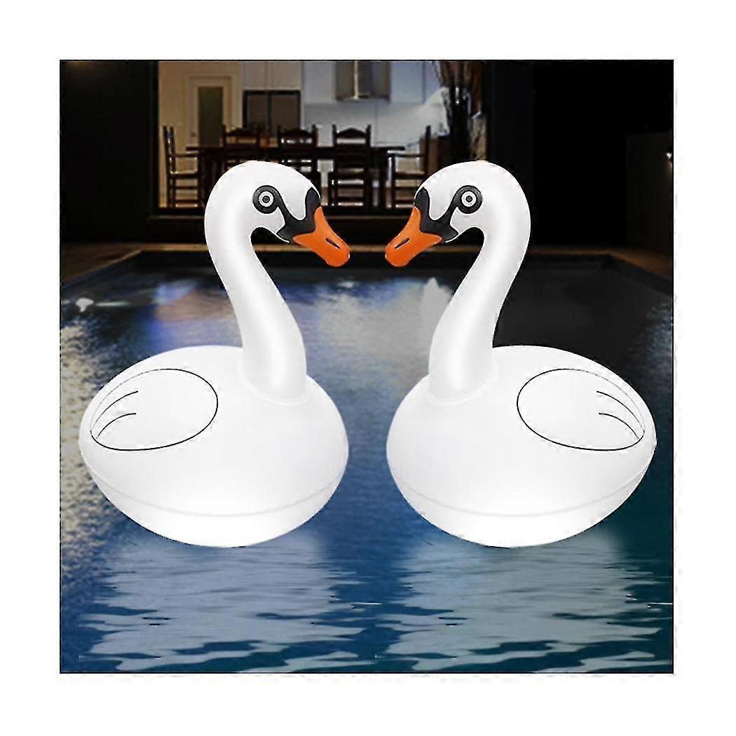 Floating Pool Lights Swan Rgb Dimmable Solar Swan Pool Lights Water...