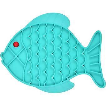 Fish-shaped pet licking mat, 24.5x19x0.8cm, slow down eating