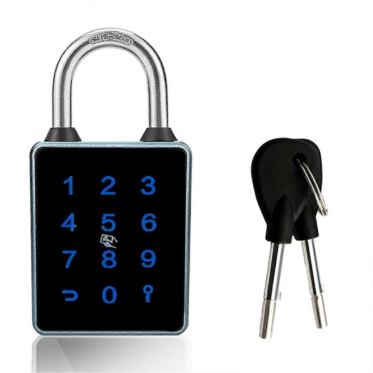 TTLock Password Bluetooth Padlock Touch Screen RFID IC Card Key Home Security Waterproof Cabinet El