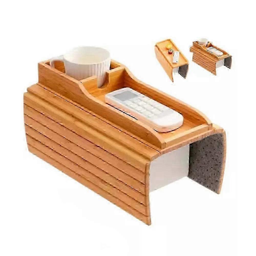 Bamboo Sofa Arm Tray, Couch Cup Holder, Armrest Table, 2025 New Couch Accessories