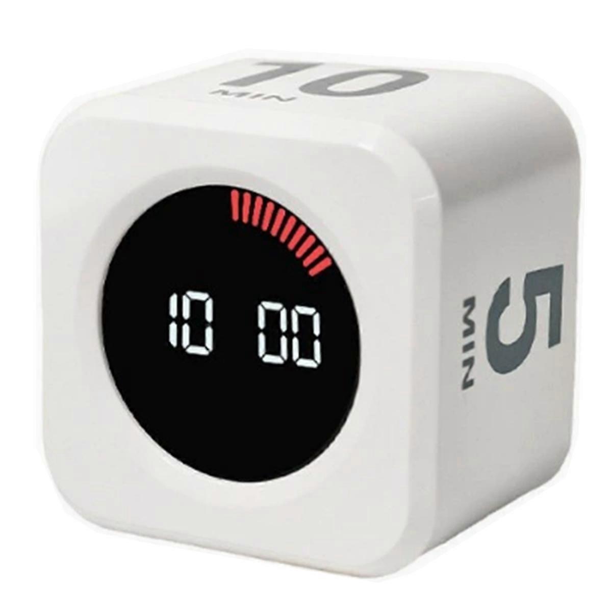 Productivity Timer Productivity Cube Timer Sensor LED 4 Preset Time Kids Time Management Kitchen Countdown Timer