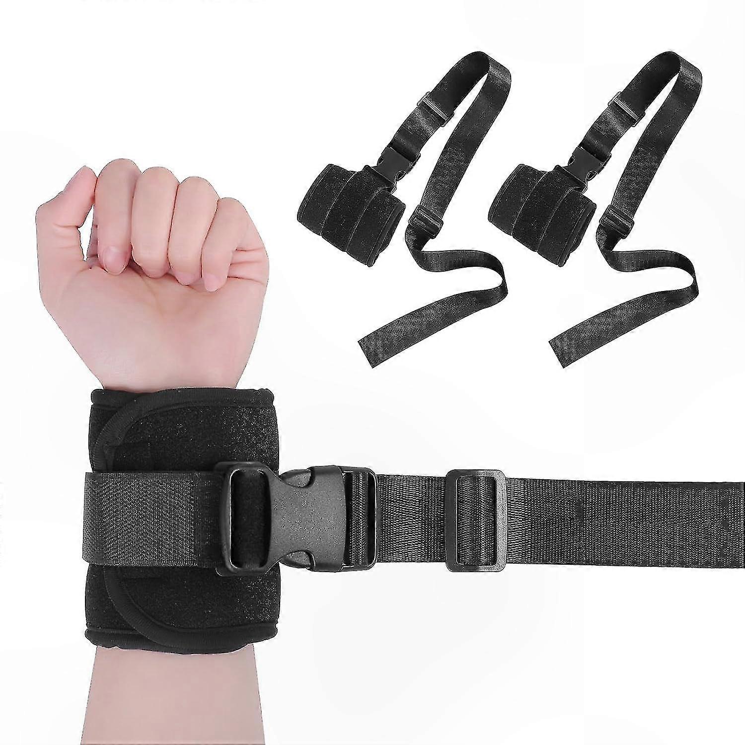 Quick Release Buckle Restraints for Medical Use, Wrist and Ankle Limb Holders, Adjustable Movement Limitation Ties for Hands and Legs