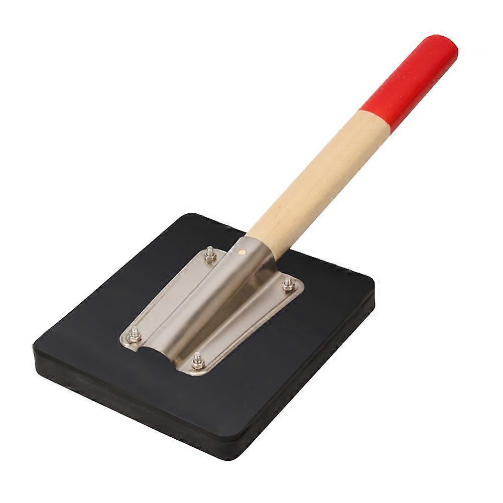 Tile Tool Rubber Hammer Construction Tool Tile Laying Black Wood Handle for Tile Installation 1Pack