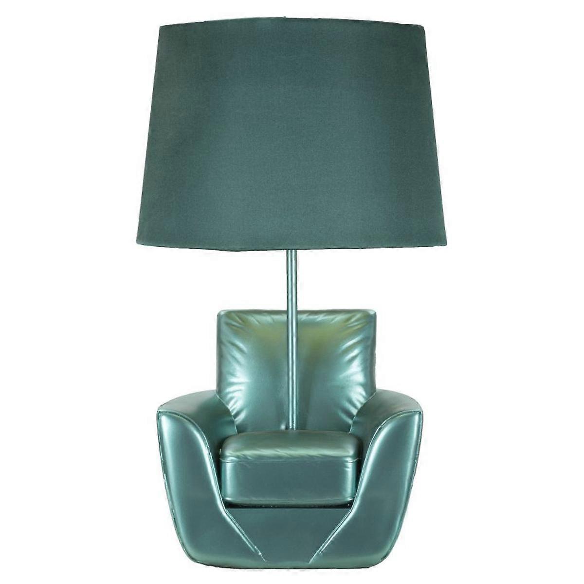 Fauteuil 2 Lampe de table, Bleu, Polyrésine, 26x26x43 cm