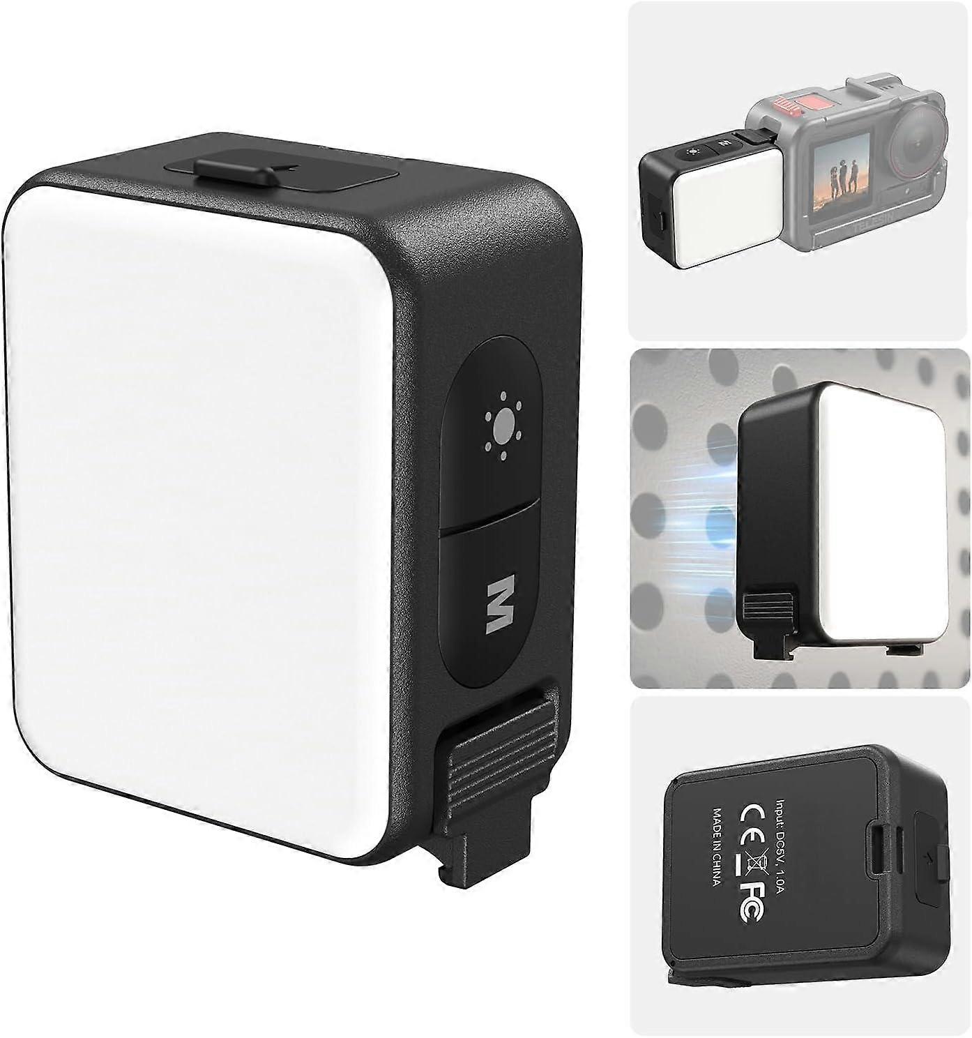 Vlogging Light Mini LED Action Camera Video Light Magnetic Photography Fill Lighting for DJI Osmo Action 5 Pro/4/3 Camera Cage Accessories