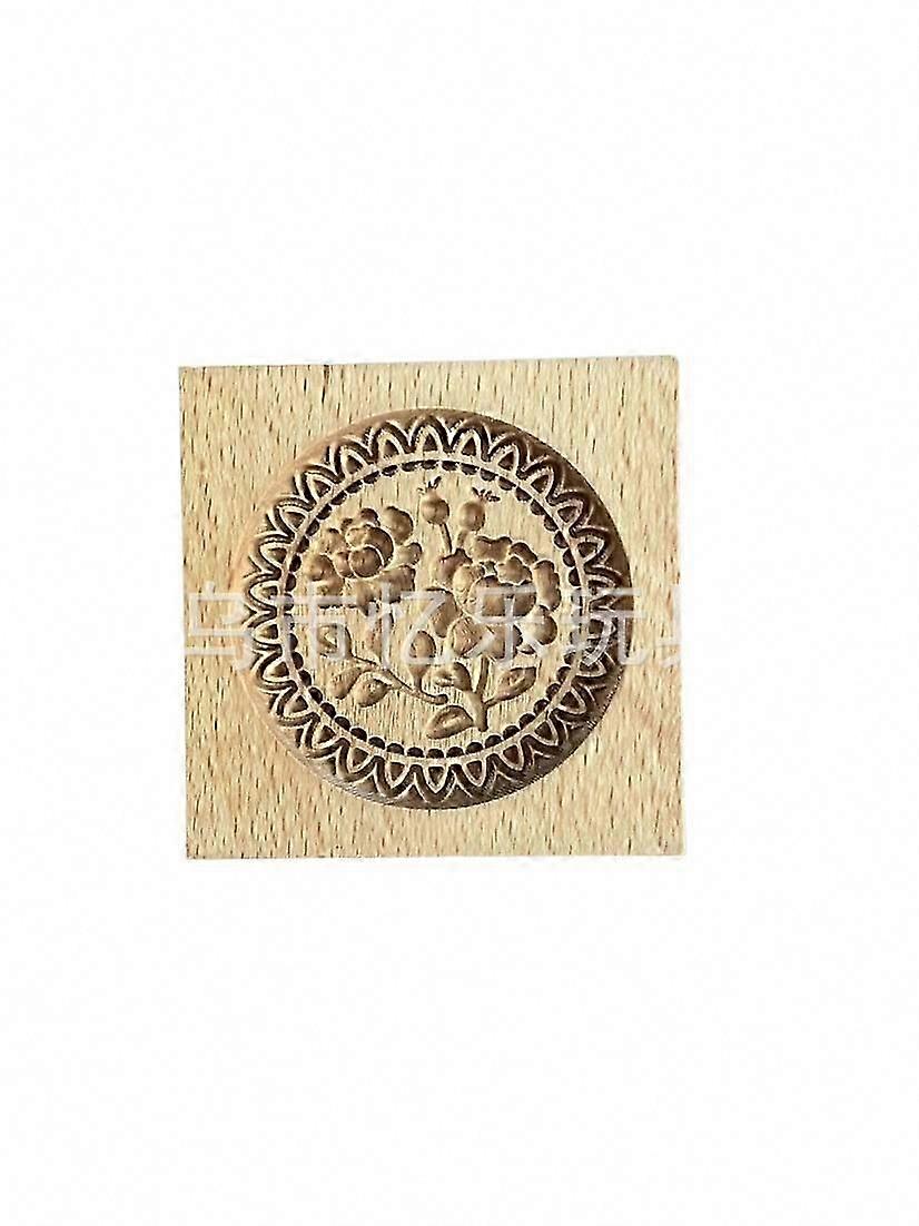 Portable Wooden Cookie Mold Cutter for Home Use DIY Cake Decorating Tool