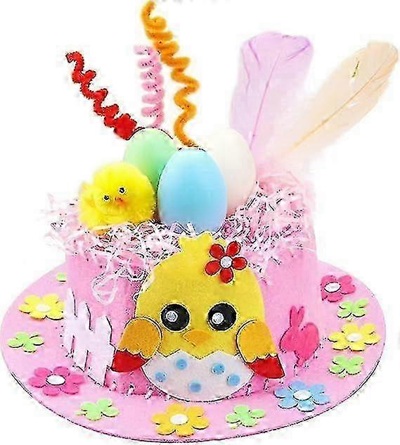 Easter Bonnet Kit - Easter Children's DIY Hat Decoration Set, for Easter Craft Supplies