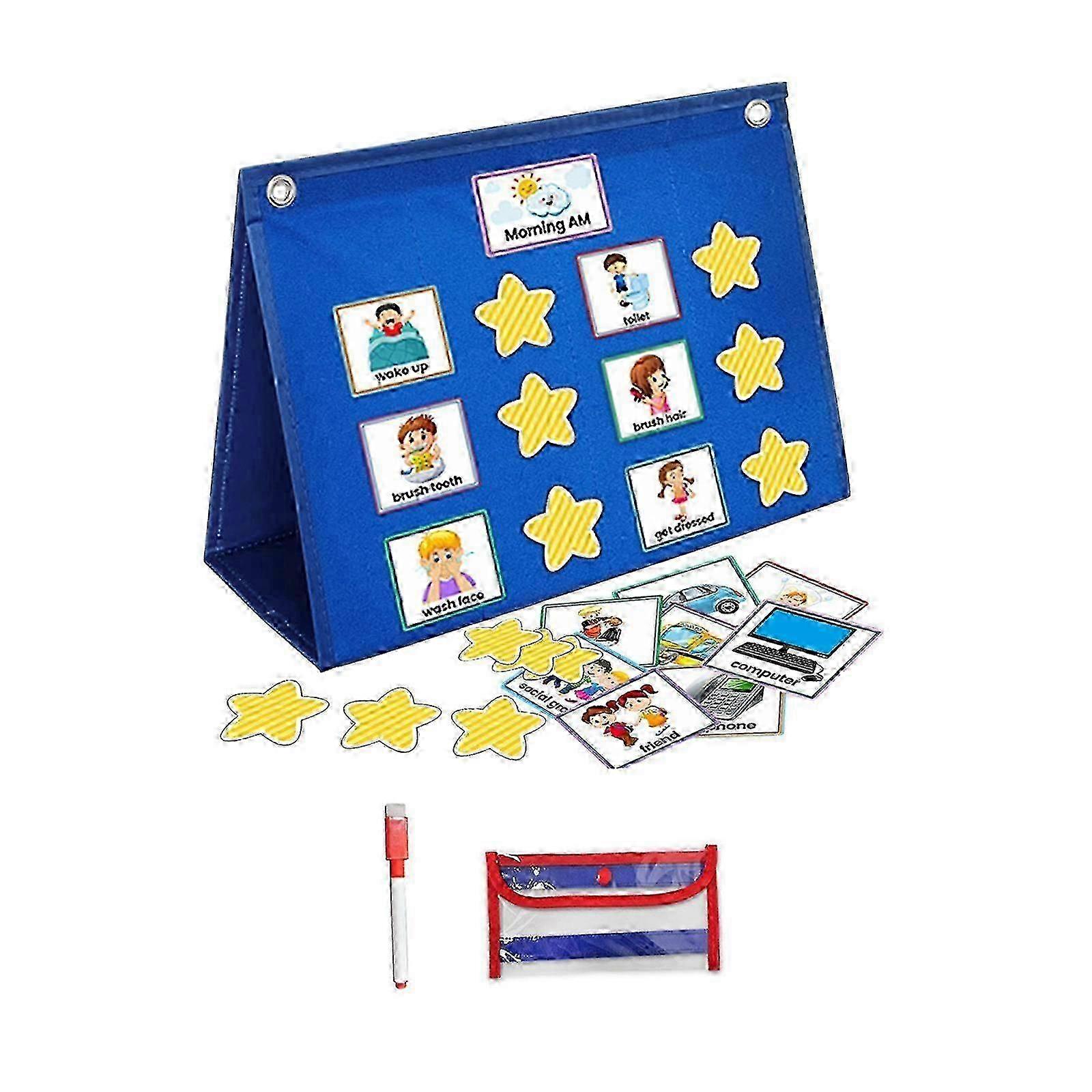 2025 Visual Schedule for Kids Reusable Visual Timetable for Home Classroom School