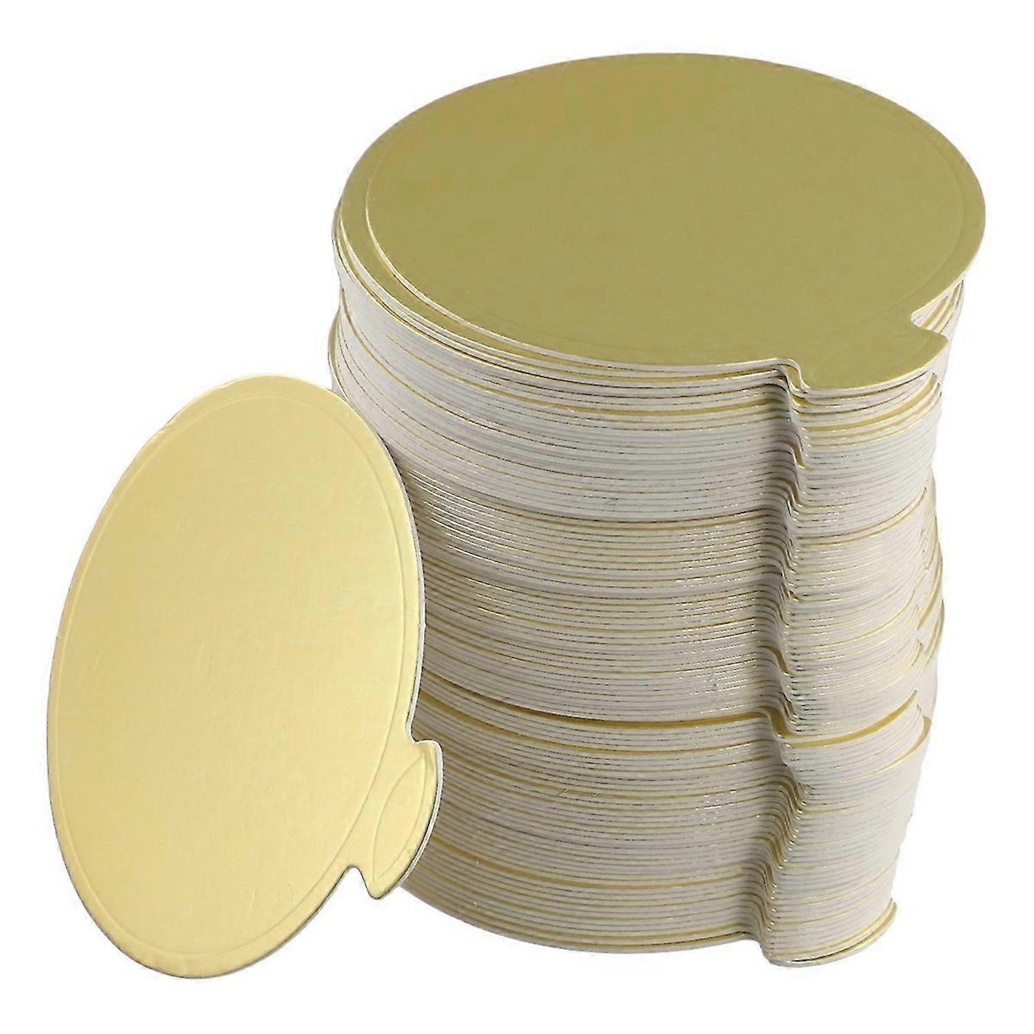 Mini Goldene Pappkuchenbasis, 100 Stück Kuchenplatte Pappbasis