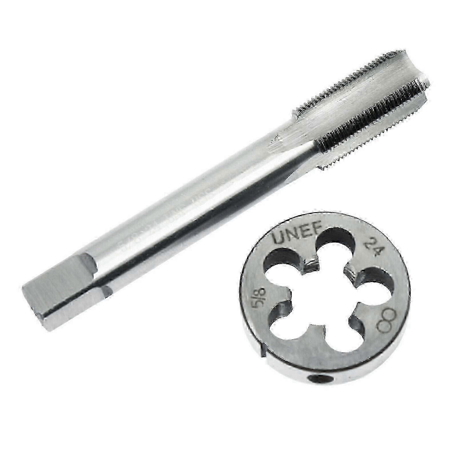 5/8''-24 Tap And Die Set High-speed Steel Right-hand Thread For Thread Repair