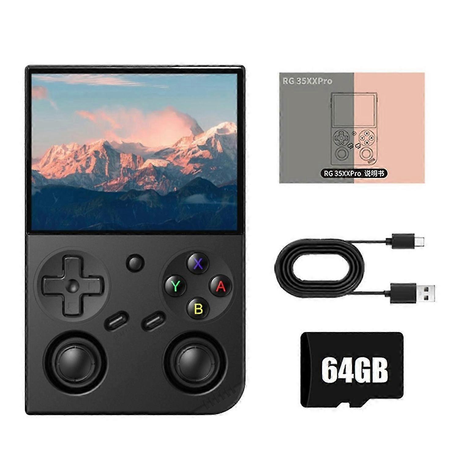 RG35XX PRO Video Game Console 3.5In IPSScreen Linux 64GB 5000+Games Support TV Output Game Player Support 30+Emulators A