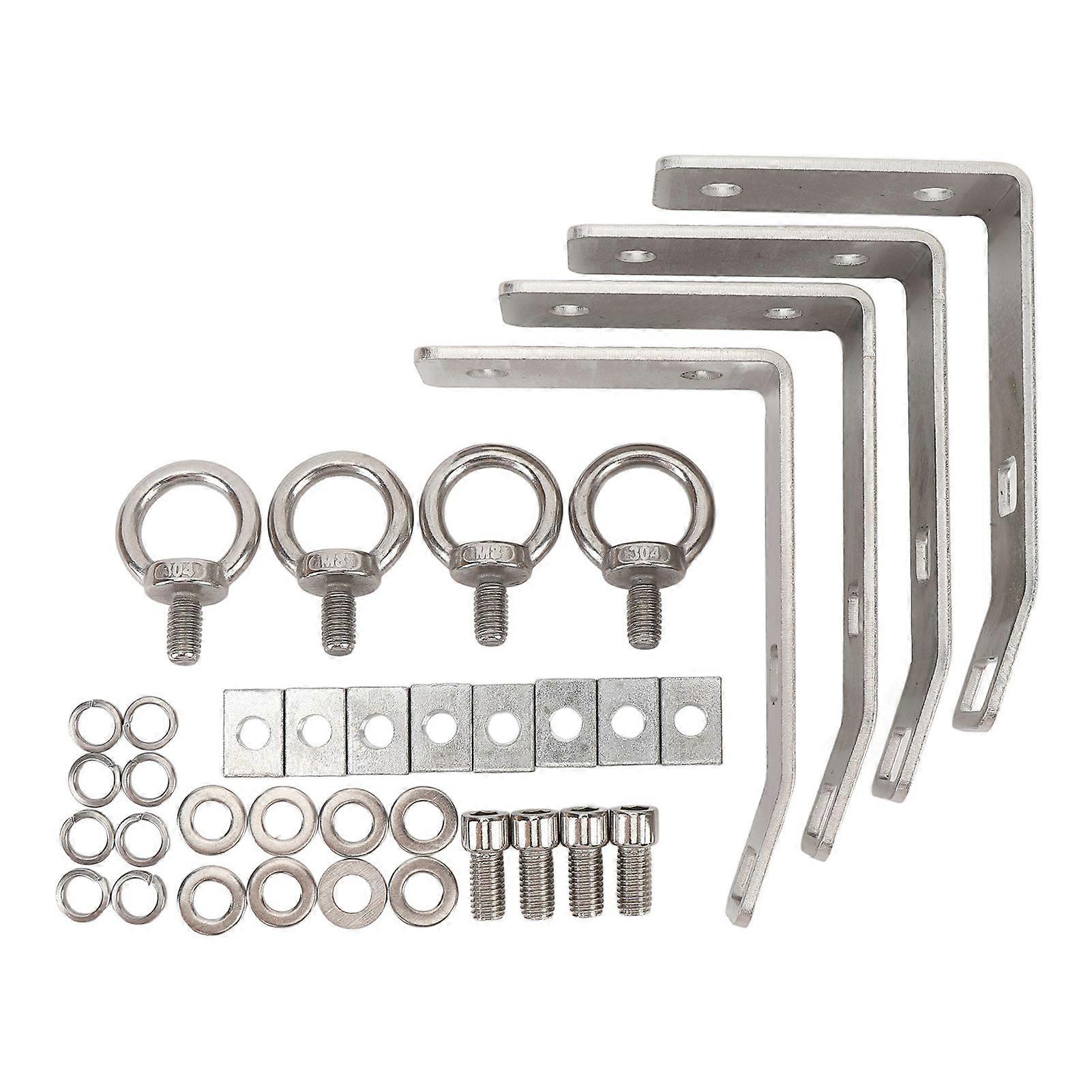 4pcs Load Stops Replace T Slot Truck Cross Bar 304 Stainless Steel for Ladder Firewood Skis Kayak