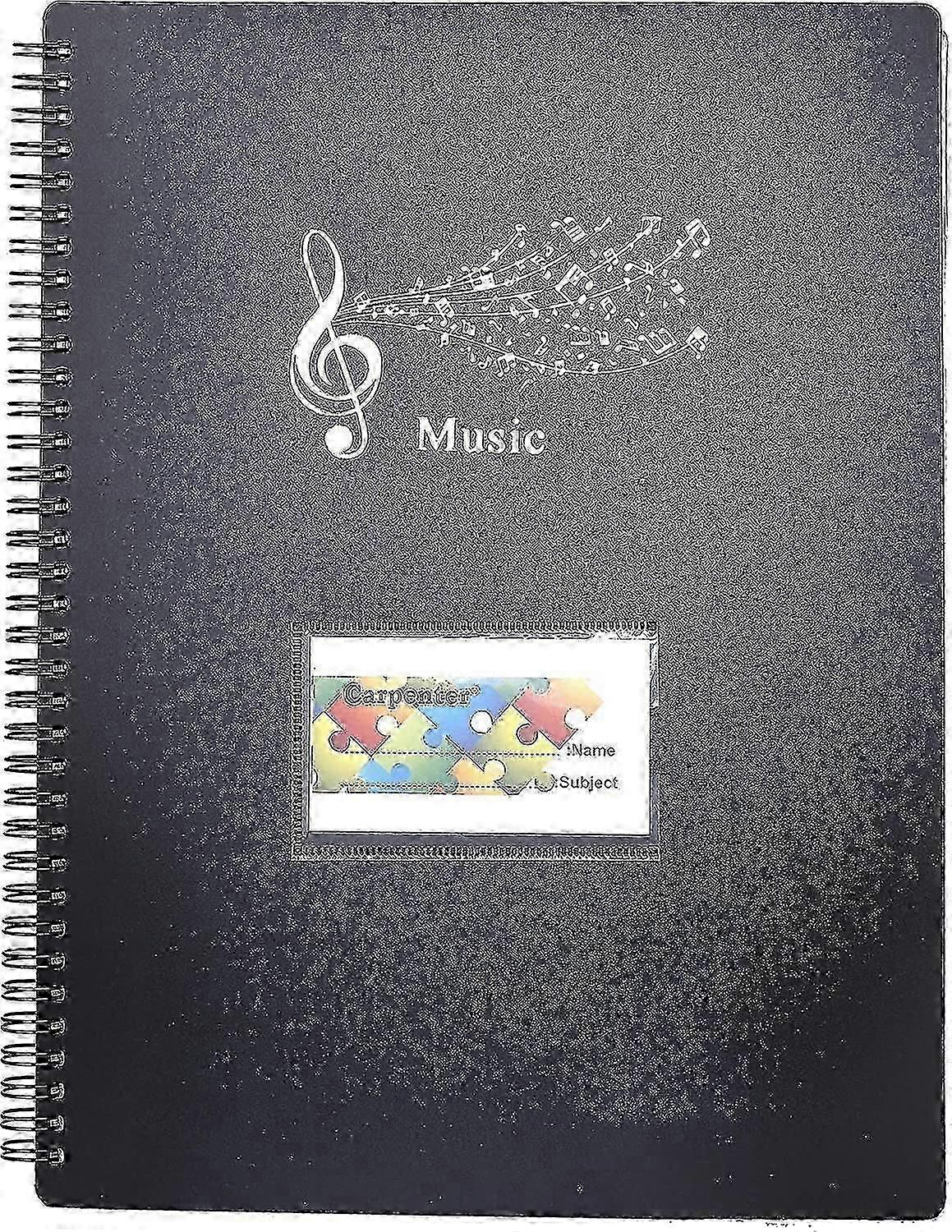 Music Folder for Music Sheets While Playing A4 Size Documents Holder Storage 40 Pocketsblack