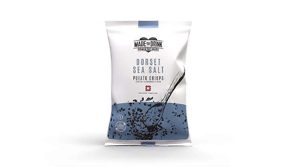 Made For Drink English Heritage Vegan Dorset Sea Salt Crisps 150g - 12 Pack