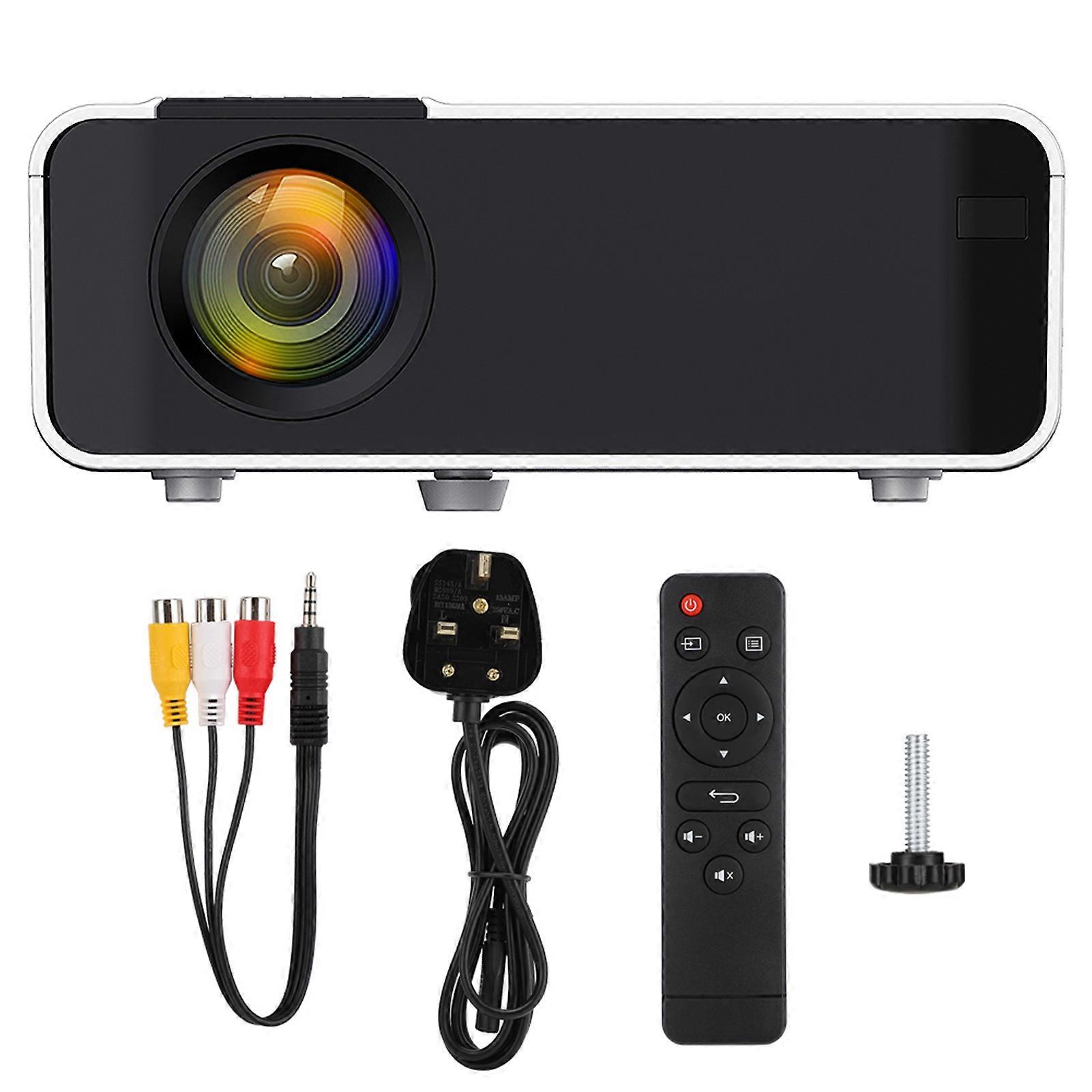 W10 Portable HD 1080P LED Projector with 3D, Eye Protection, and Dual Fan System
