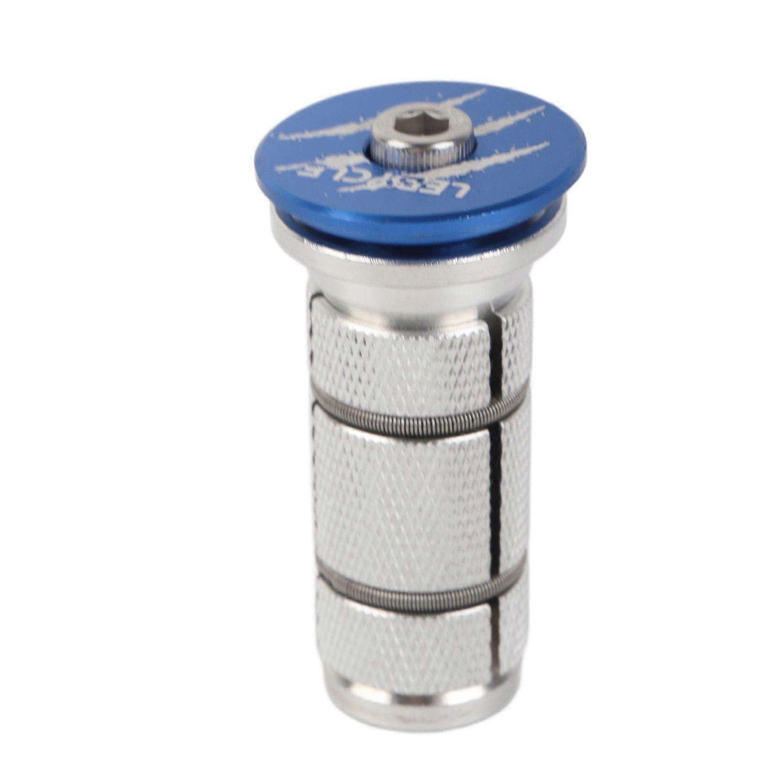 Compression Plug Thread CNC Knurling Reusable Clear Texture for Carbon Fiber Front ForksBlue