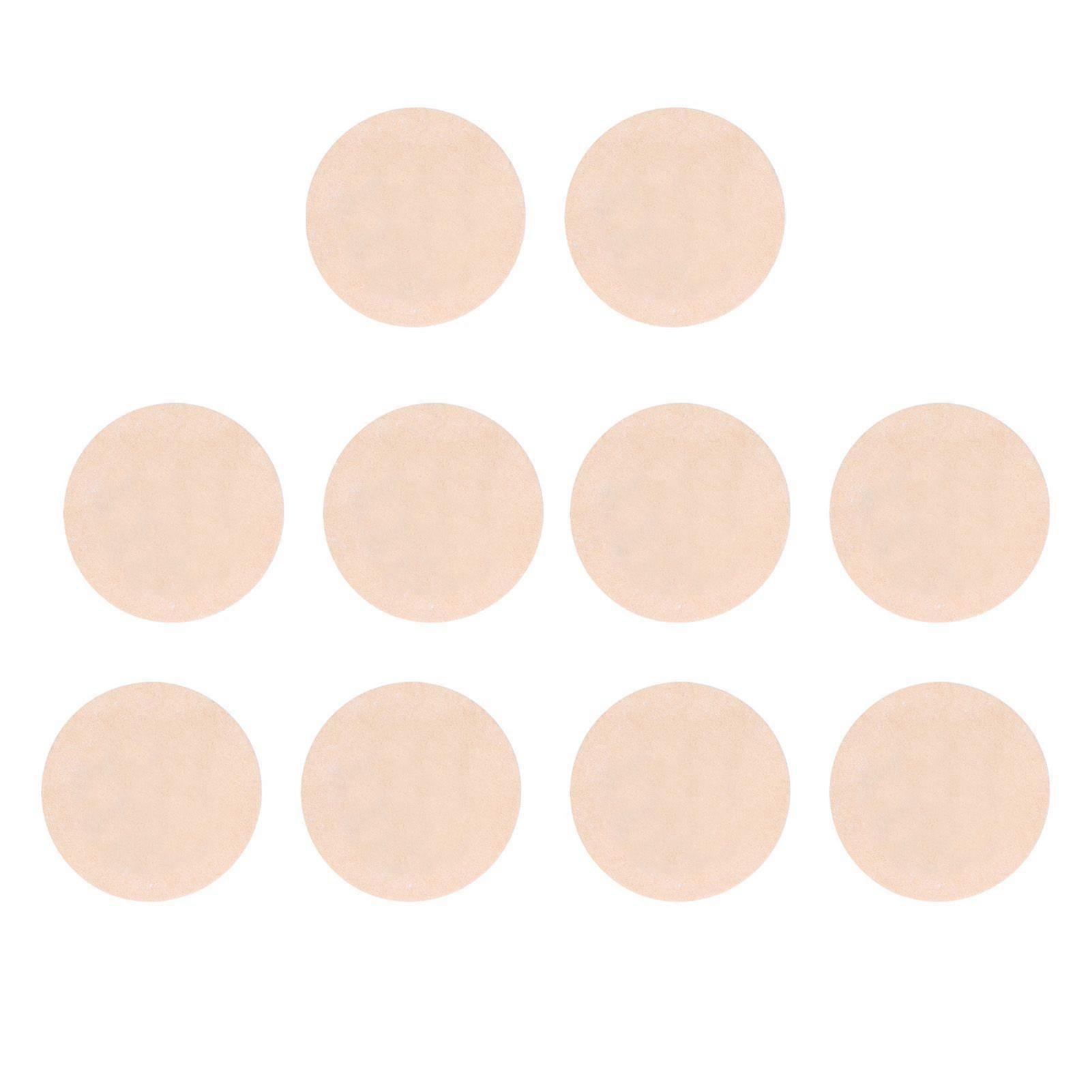 5 Pairs Disposable Breast Pasties Comfortable Beige Adhesive Bras Invisible Nipple CoversRound Shape Free Size