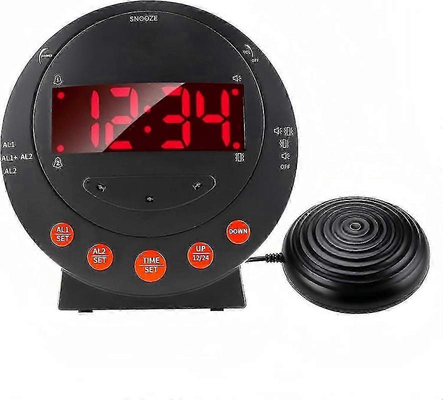 Sonic Boom Alarm Clock, Extra Loud Vibrating Dual Alarm Clock, Digital Alarm Clock With Bed Shaker -