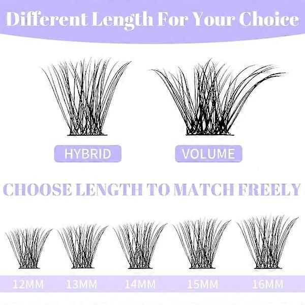 INF Individual Eyelashes in Various Lengths and Styles Model 4 Black